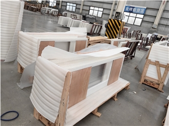 2005 Snow White Quartz Vanity Tops For Apartments