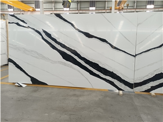 5008 Panda White Quartz Slabs For Hotel
