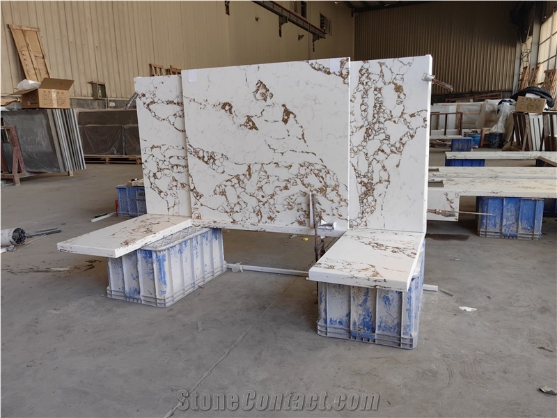 AST 5050 Calacatta Borghini Quartz Kitchen Bar Tops