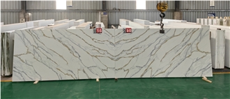 AST 5066 Calacatta Fendy Quartz Slabs