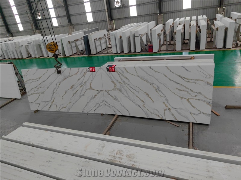 AST 5066 Calacatta Fendy Quartz Slabs