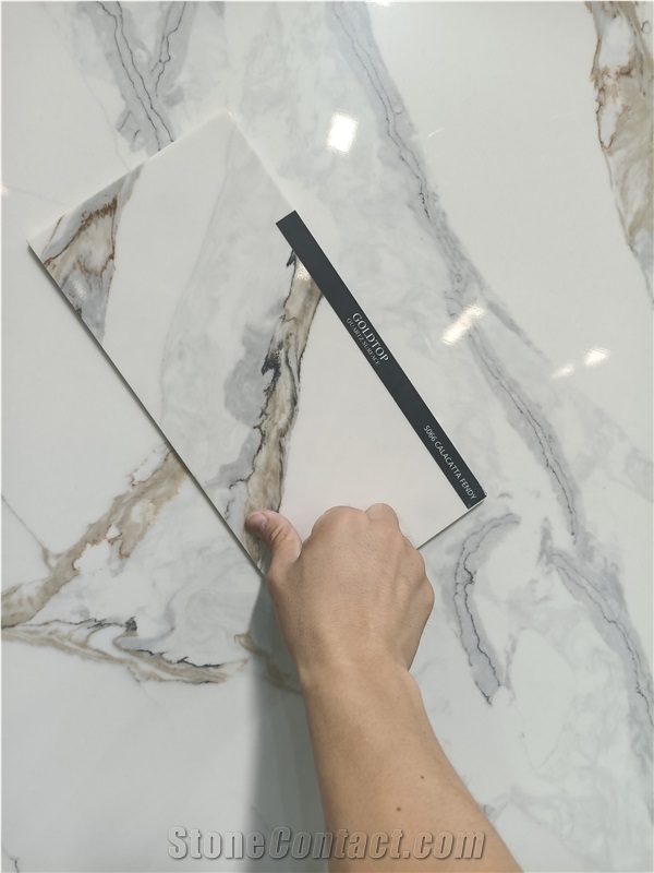 AST 5066 Calacatta Fendy Quartz Slabs