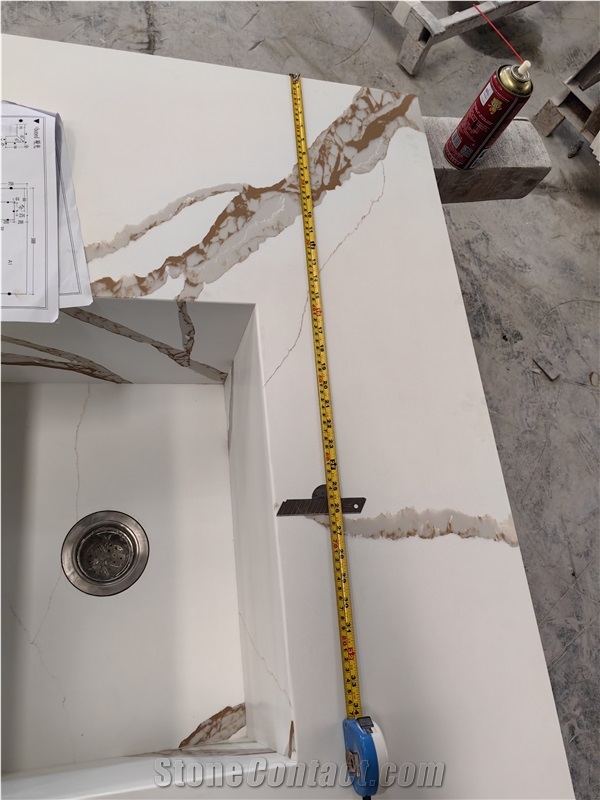 AST 5085 Quartz Givenchi Artificial Stone Countertop