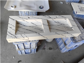 AST 5093  Calacatta Sivec Artificial Stone Countertop