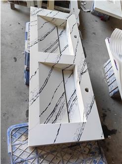AST 5093  Calacatta Sivec Artificial Stone Countertop