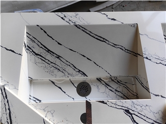 AST 5093  Calacatta Sivec Artificial Stone Countertop