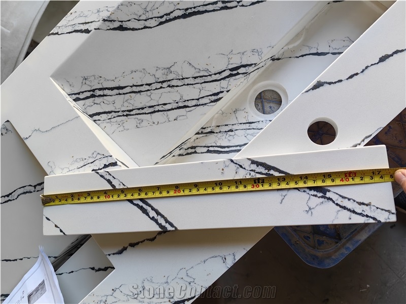AST 5093  Calacatta Sivec Artificial Stone Countertop