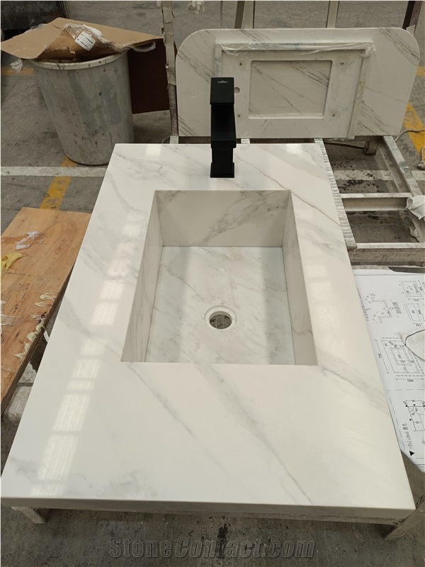 AST 6028 Calacatta Armani  Artificial Stone Countertop