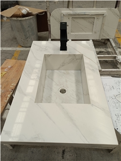AST 6028 Calacatta Armani  Artificial Stone Countertop