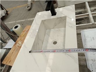 AST 6028 Calacatta Armani  Artificial Stone Countertop