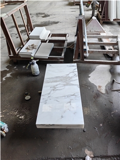 GOLDTOP Calacatta White Marble Vanity Tops