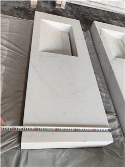 GOLDTOP Elba White Marble Bathroom Countertops