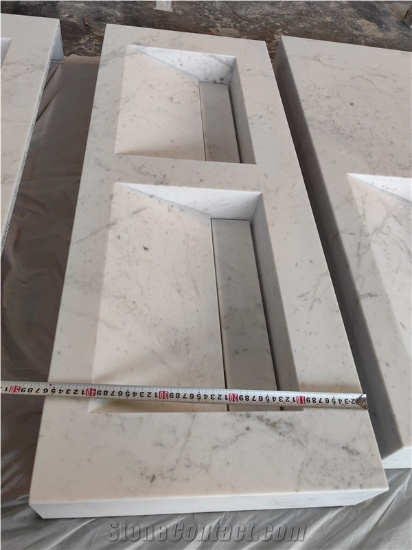 GOLDTOP Elba White Marble Bathroom Countertops