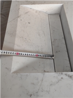 GOLDTOP Elba White Marble Bathroom Countertops