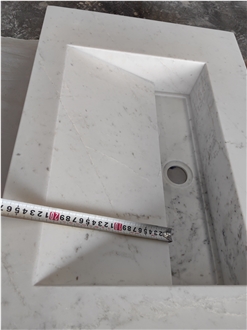 GOLDTOP Elba White Marble Bathroom Countertops