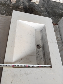 GOLDTOP Elba White Marble Bathroom Countertops