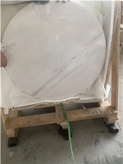 GOLDTOP Premium Sivec White Marble Table Tops