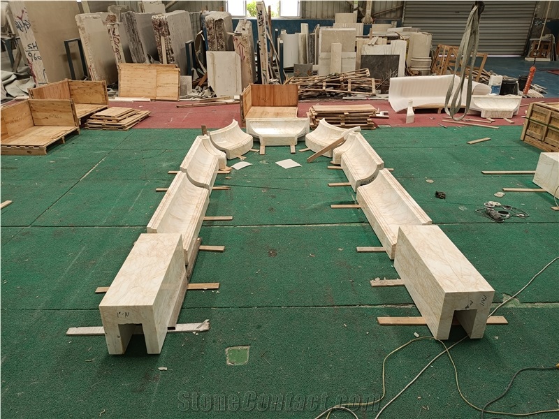 Spider Gold Marble Door Frame With Elegant Gold Veining