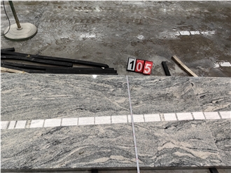GOLDTOP Viscount White Granite Bath Tops For Hotel