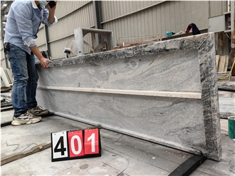 GOLDTOP Viscount White Granite Bath Tops For Hotel