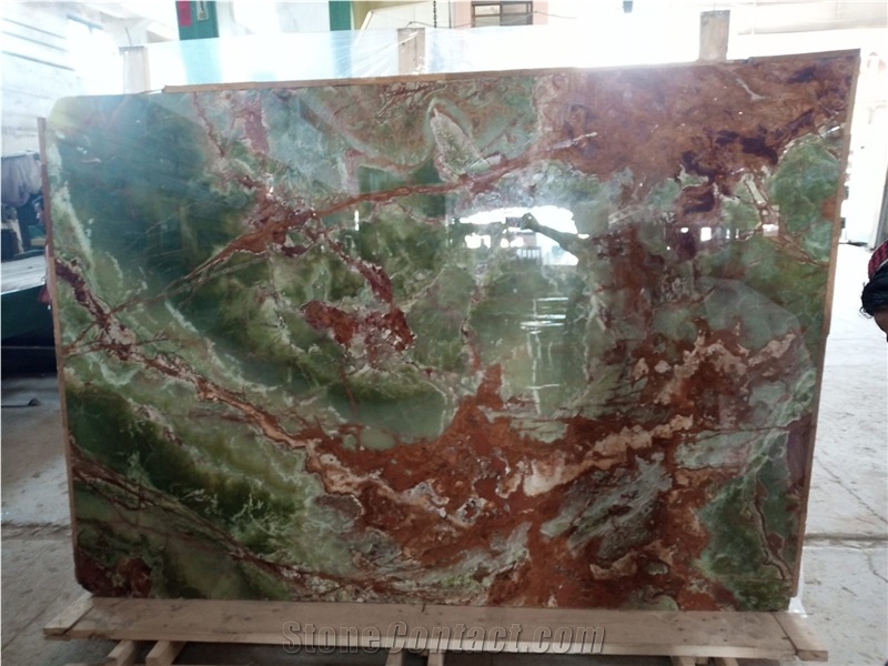 Dark Green Onyx Slabs