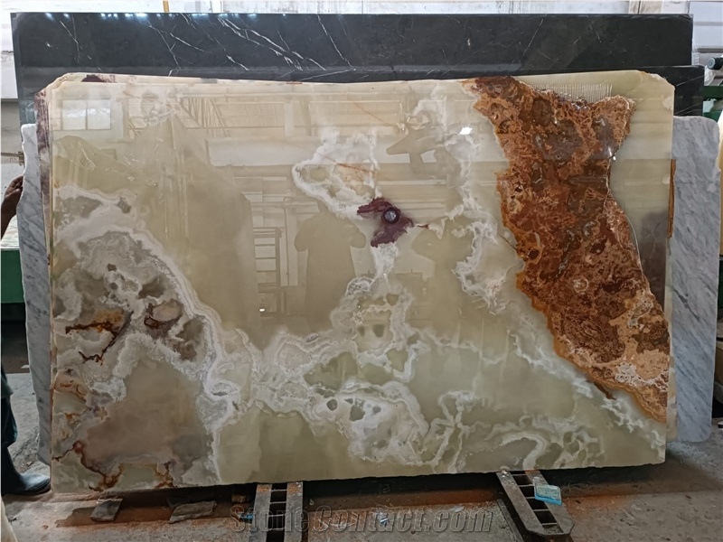 Dark Green Onyx Slabs