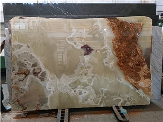 Dark Green Onyx Slabs