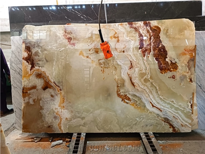 Dark Green Onyx Slabs