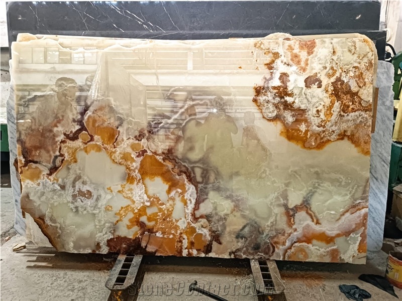 Dark Green Onyx Slabs
