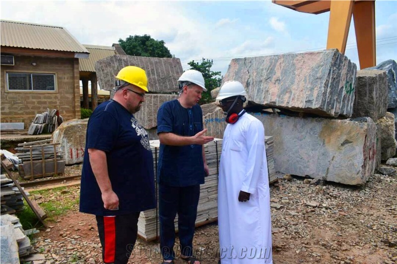 African Multicolor Granite Blocks