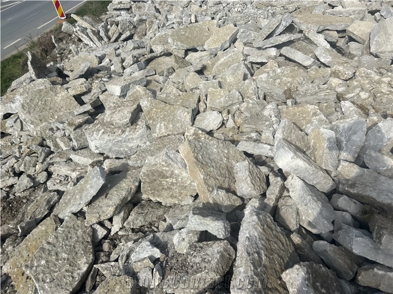 Pitched Limestone Boulders