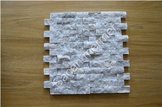 Afyon Gray Marble Split Mosaic Tiles