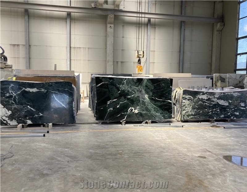 Verde Alpi Marble Polished, Honed, And Leathered Slabs