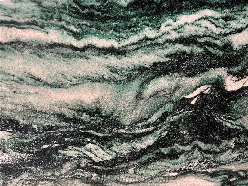 Verde Lapponia Quartzite Sandblasted Tiles