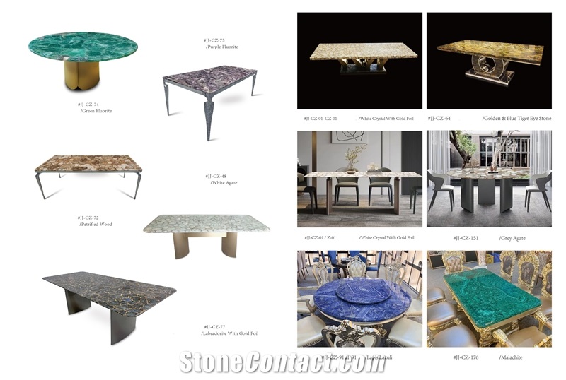 Semiprecious Stone Commercial Bar-Coffee Table Tops