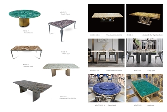 Semiprecious Stone Commercial Bar-Coffee Table Tops