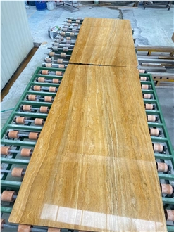 Gold Travertine Big Slabs
