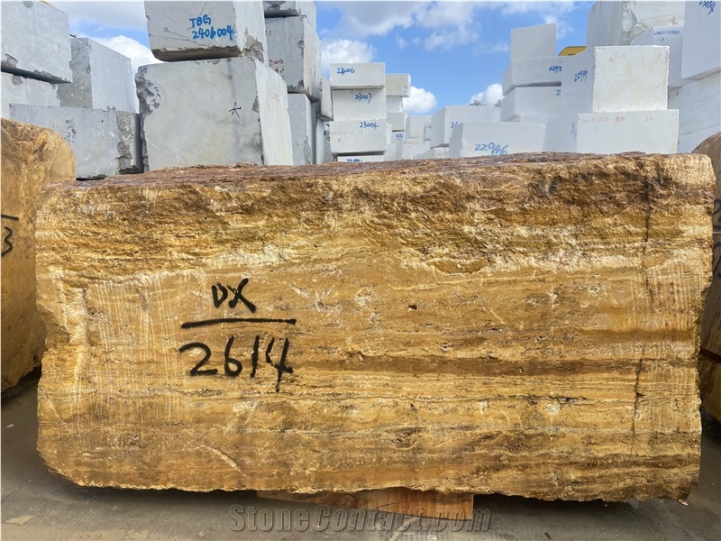 Gold Travertine Big Slabs