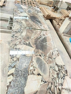 Lilac Natural Stone Bulgari White Marble Polished Slab Tiles