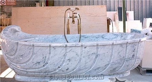 White Marble Stone Fashion Bathtub