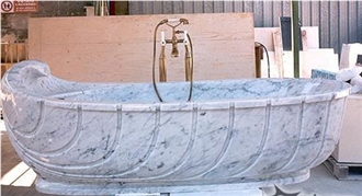 White Marble Stone Fashion Bathtub