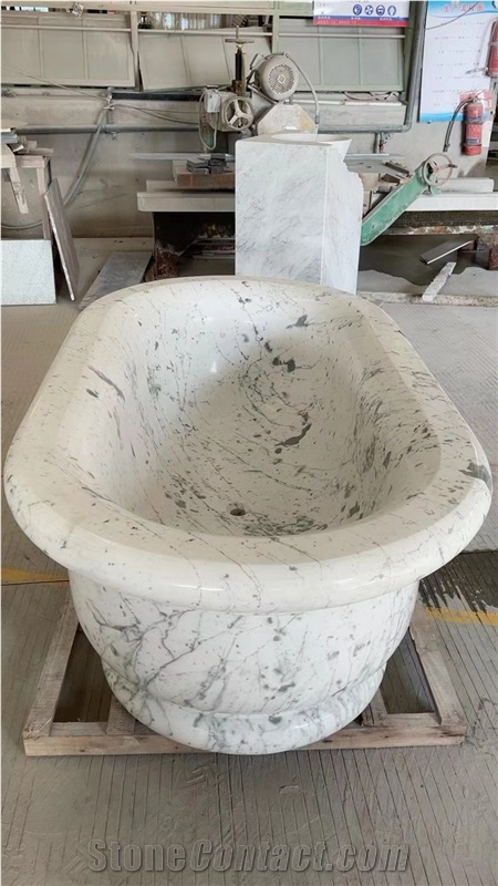 White Marble Stone Fashion Bathtub