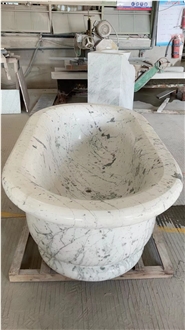 White Marble Stone Fashion Bathtub
