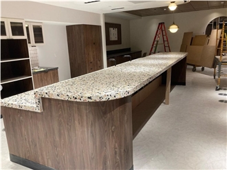 Terrazzo Unique Lunch Station Commercial Counters 2Cm