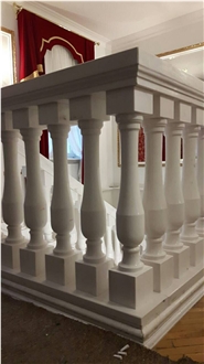 Mura White Marble Balustrades