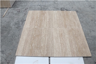 Light Beige Travertine Slabs, Tiles