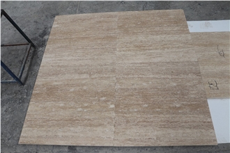 Light Beige Travertine Slabs, Tiles
