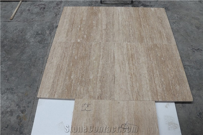 Light Beige Travertine Slabs, Tiles