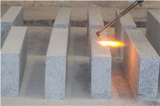 Natanz White Granite Flamed Kerbstone
