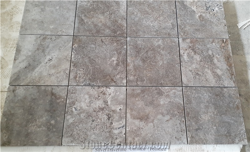 Persian Silver Travertine Tiles